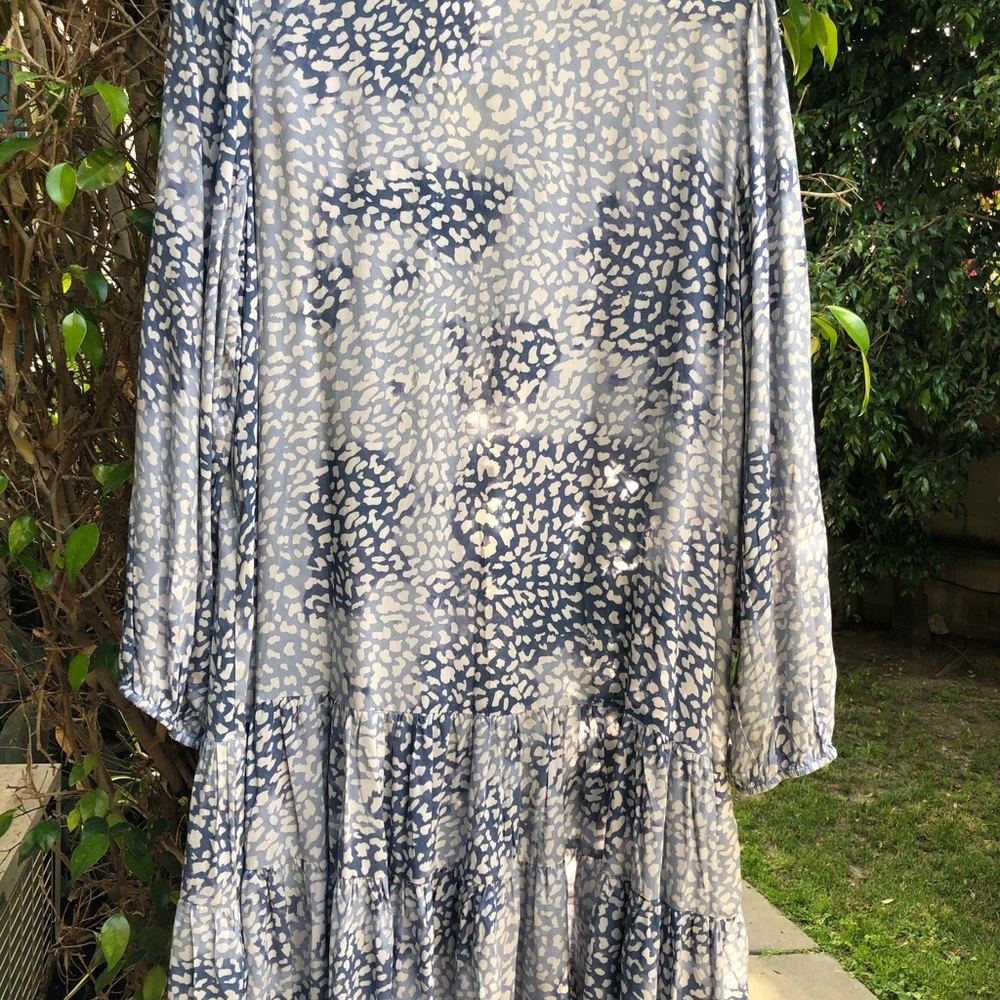 🤩***NWT*** 🎉LOVESTITCH LIGHT BLUE ANIMAL PRINT BOHO MINIDRESS! - Picture 9 of 11